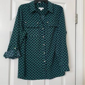 Charter Club blouse with 2 way sleeves